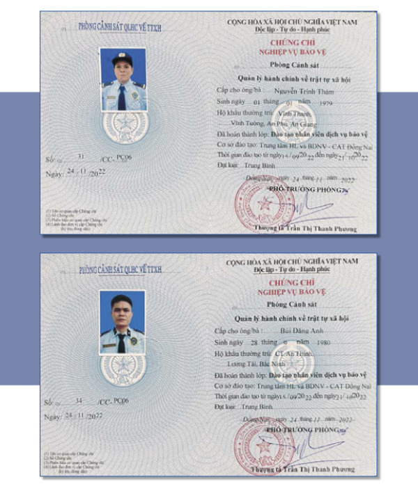 Chứng chỉ bảo vệ