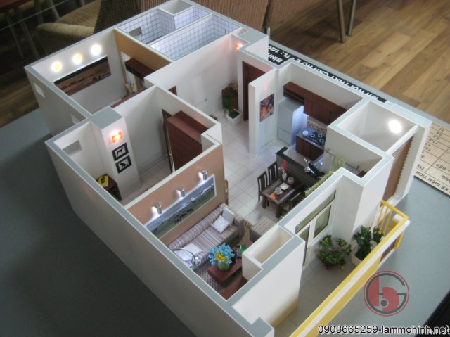 Mô hình nội thất chung cư
