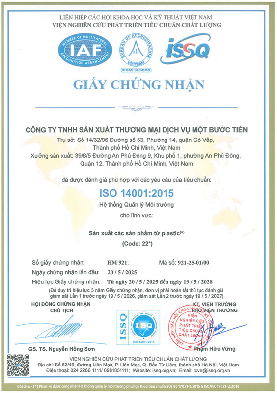 Chứng nhận ISO 14001:2015