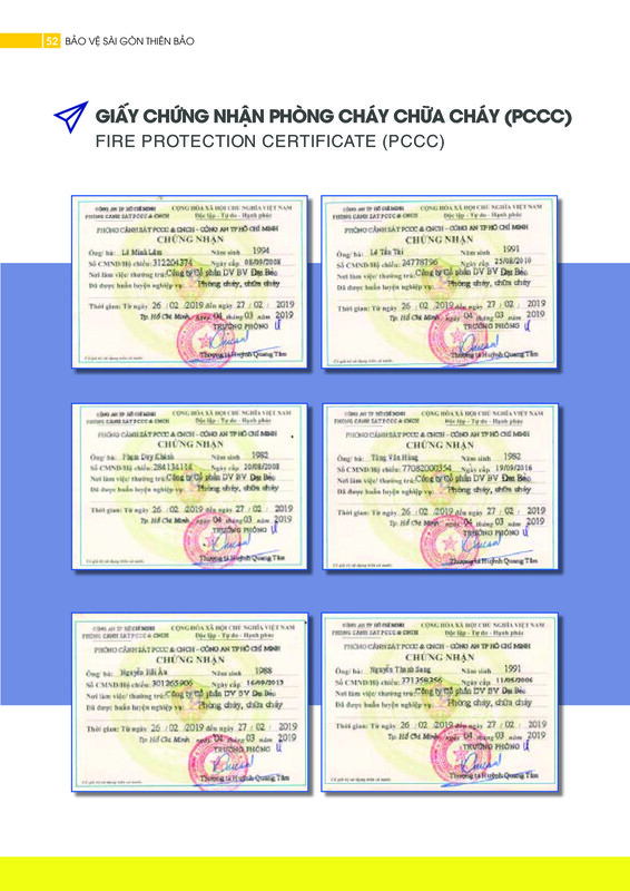 Chứng nhận phòng cháy chữa cháy