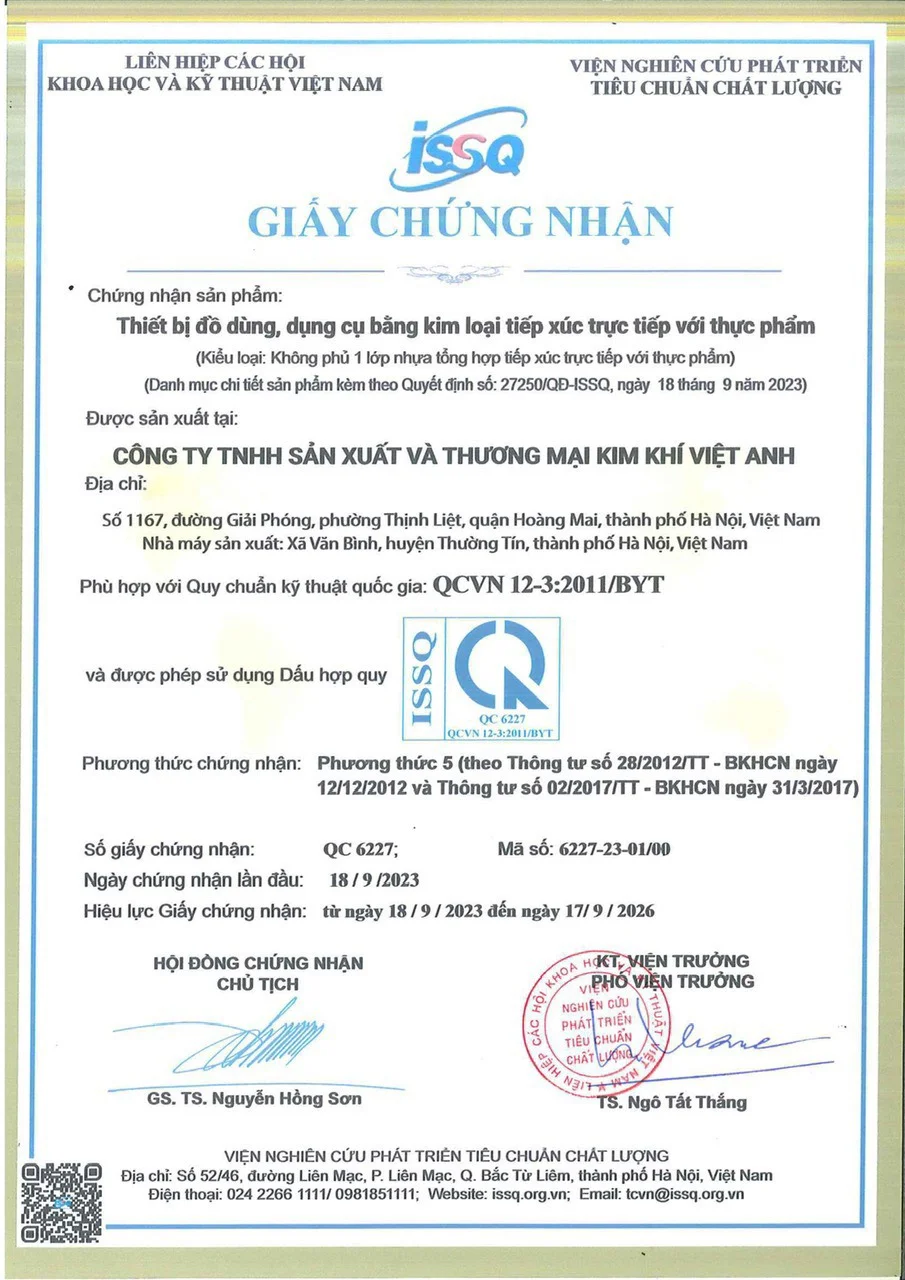 Chứng nhận QCVN 12-3:2011/BYT