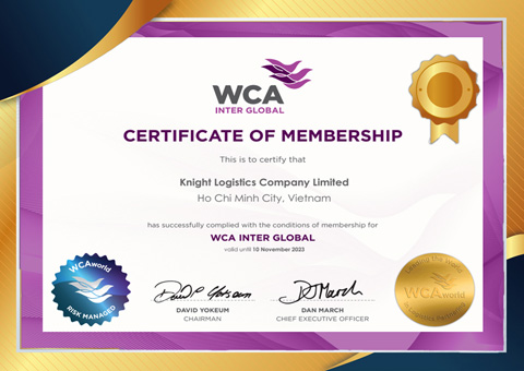 Chứng nhận WCA Member 2023