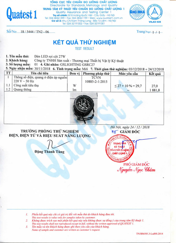 Chứng nhận chất lượng