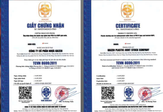 Chứng nhận TCVN 8699:2011