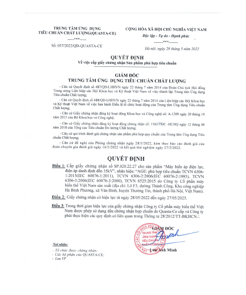 Chứng nhận hệ thống quản lý chất lượng