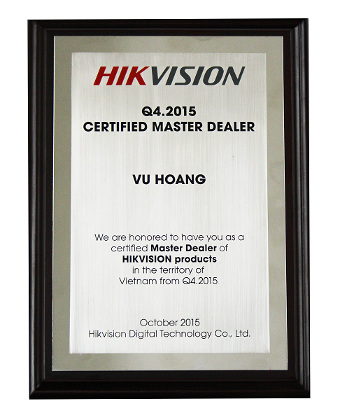 Chứng nhận Hikvision
