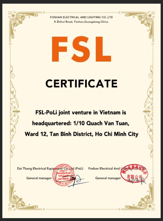 Chứng nhận liên doanh