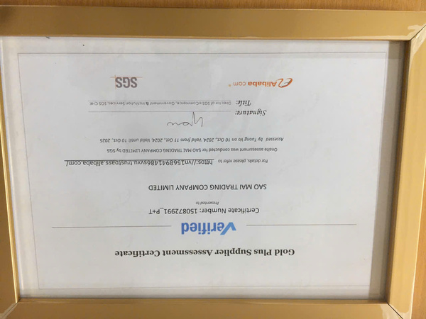 Chứng nhận nhà cung cấp Gold Plus