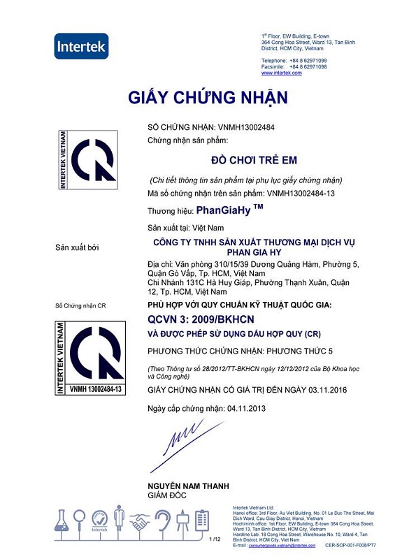 Giấy chứng nhận