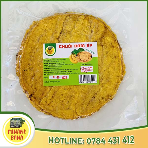 Chuối bơm ép