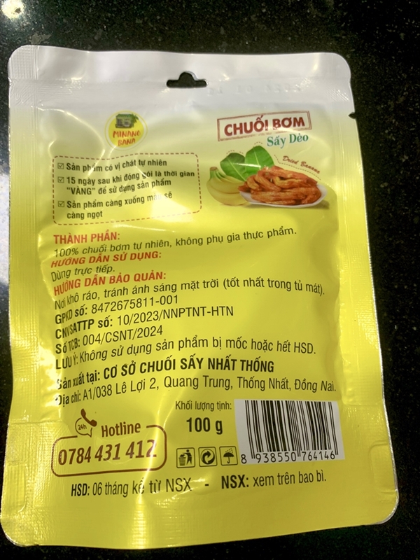 Chuối bơm sấy dẻo