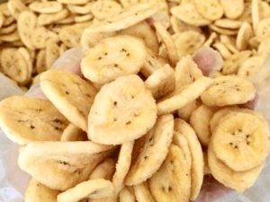 Chuối khô thái lát