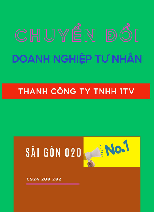 Chuyển đổi doanh nghiệp tư nhân thành công ty TNHH MTV