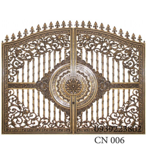 Cửa cổng nhôm đúc