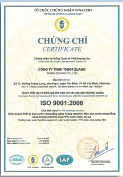 Chứng chỉ, chứng nhận