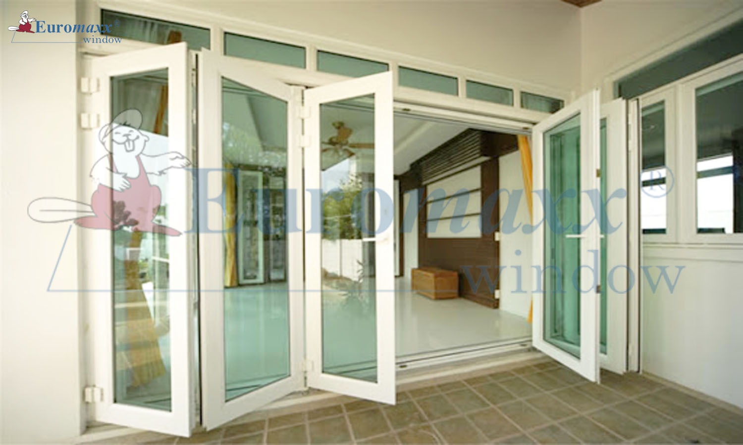 Cửa nhựa lõi thép xếp trượt