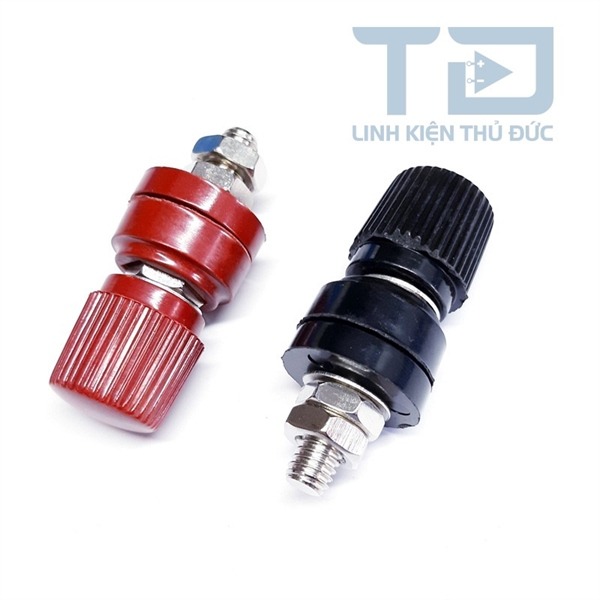 Cọc đấu nguồn M6 đen