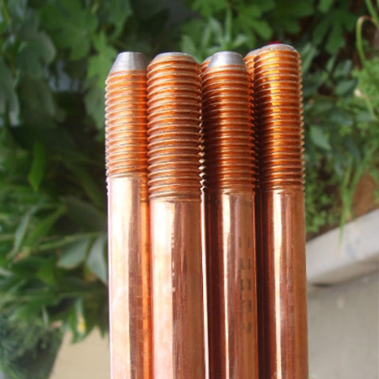 Cọc tiếp địa thép mạ đồng Ấn Độ D14.2, D16