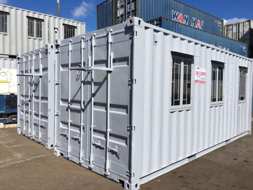 Container văn phòng 20 feet nguyên bản(mẫu cơ bản – không toilet)