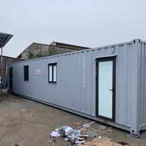 Container văn phòng 40 feet nguyên bản(mẫu ngăn đôi phòng)