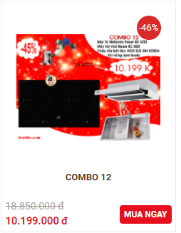 Combo khuyến mai 12