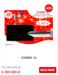Combo khuyến mai 16
