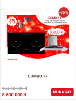 Combo khuyến mai 17
