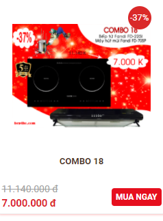 Combo khuyến mai 18