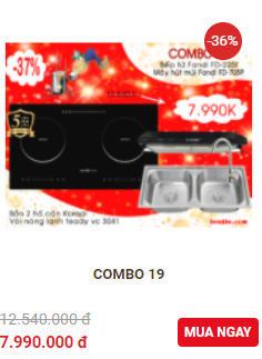 Combo khuyến mai 19