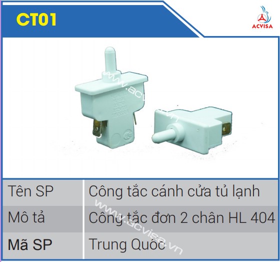 Công tắc cửa tủ lạnh đơn 2 chân