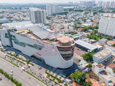 Công trình mái che sân thượng GIGAMALL