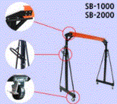 Cổng trục đẩy tay 2 ton