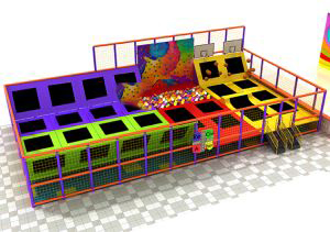 Công viên sân chươi bạt lò xo trong nhà