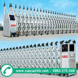 Cổng xếp Inox tự động