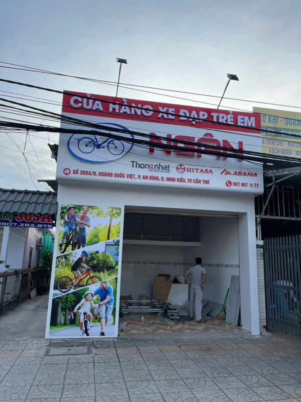 Công trình bảng hiệu xe đạp Ngân