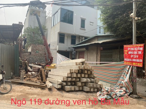 Công trình ngõ 119 Đờng ven hồ Ba Mẫu