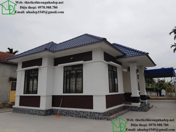 Biệt thự 1 tầng hiện đại tại Thủy Nguyên NDBT1T22