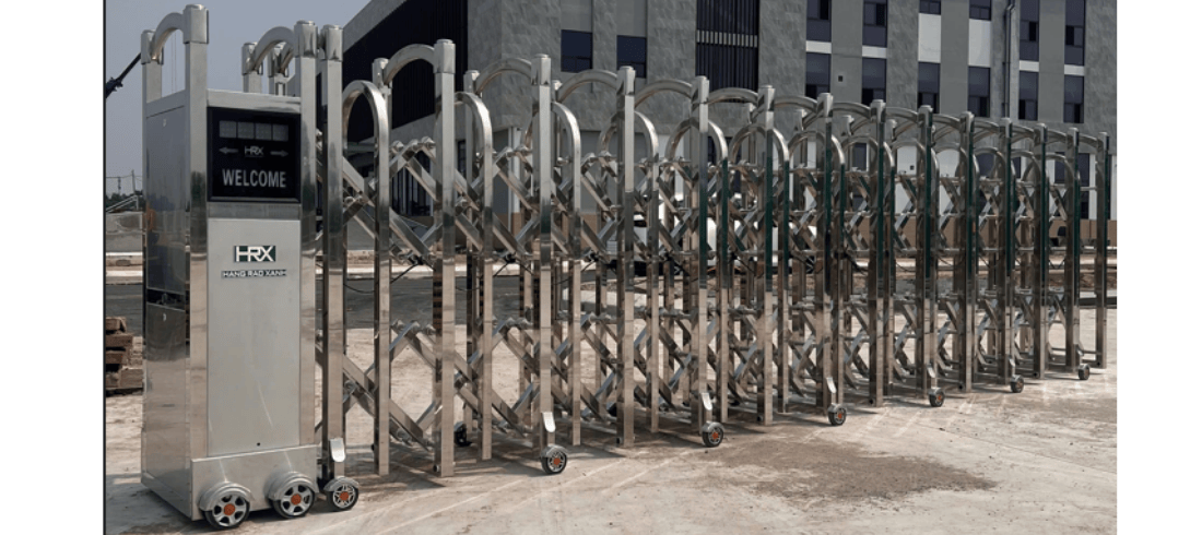 Cổng xếp inox