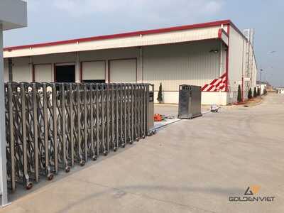 Cổng xếp tại KCN