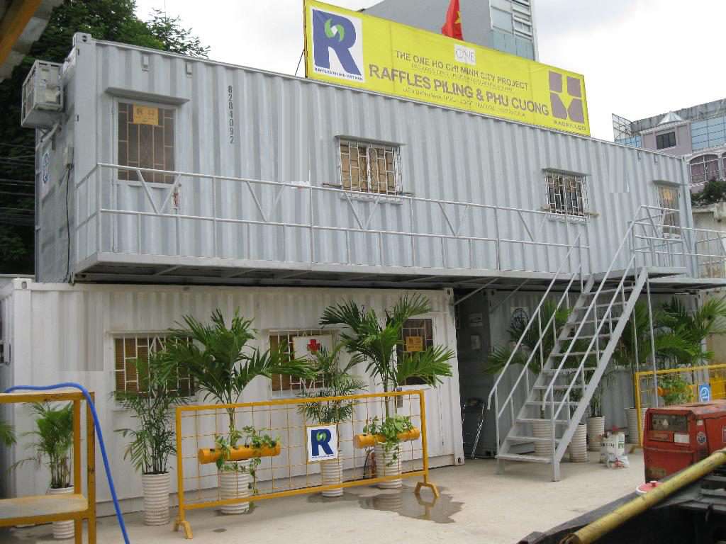 Container văn phòng thiết kế 2 tầng