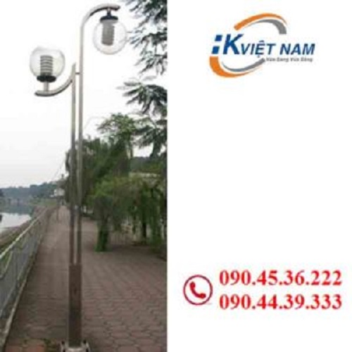 Cột đèn sân vườn thép mạ