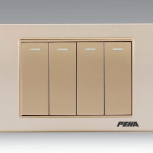 Công tắc 4 kép Peha C18 Gold
