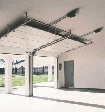Cửa nâng garage trượt trần Globe