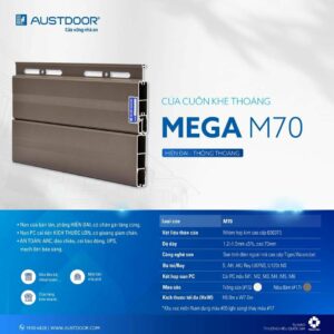 Cửa cuốn Nan nhôm | MEGA M70