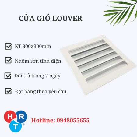 Cửa gió nan Z 300x300mm louver