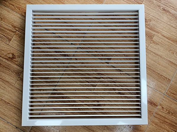 Cửa gió nan đơn bầu dục 600x600mm dạng nan xoay