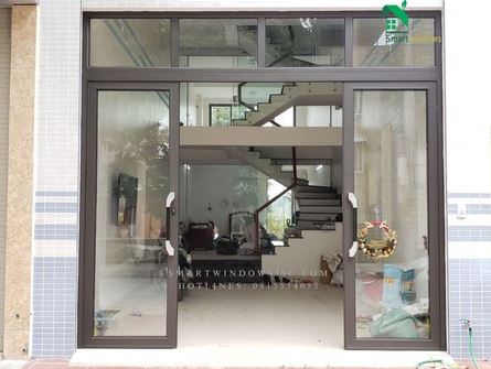 Cửa lùa trượt quay hiện đại cho nhà phố tại Phú Thọ