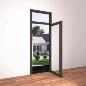 Cửa đi nhôm 1 cánh cửa mở quay trong