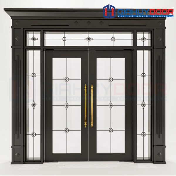 Cửa nhôm vân gỗ 71