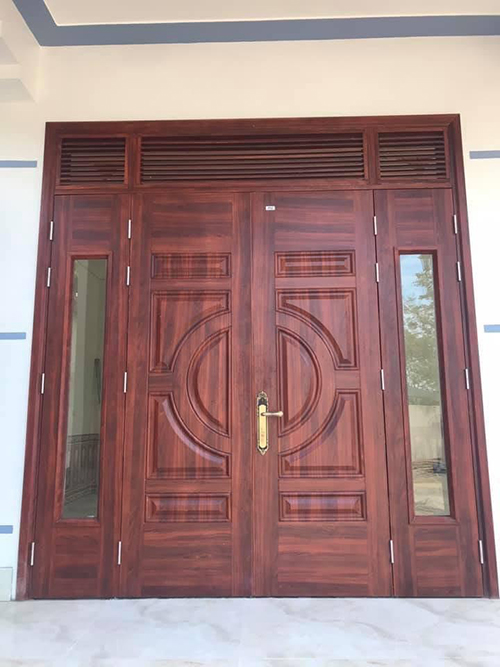 Cửa thép vân gỗ
